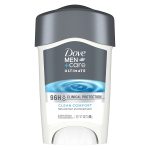 Dove Men+Care Clinical Protection Antiperspirant Clean Comfort Stick for Men 96-Hour Sweat and Odor Protection Clinical Strength Antiperspirant with 1/4 Moisturizing Cream 1.7 oz
